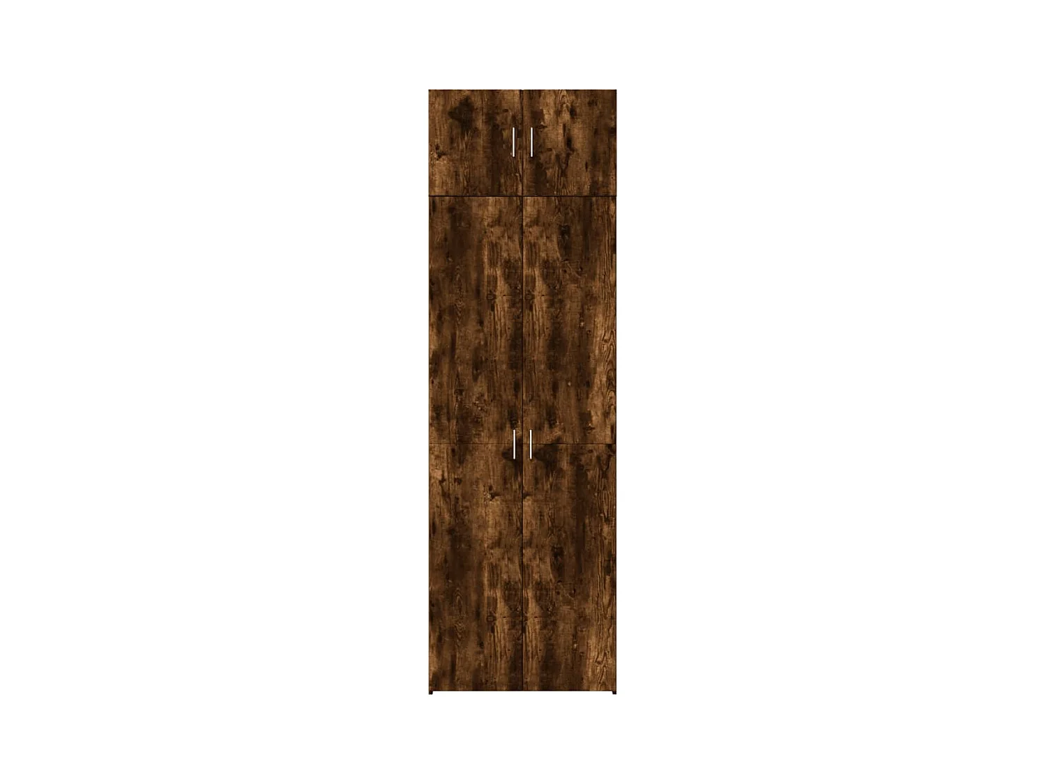 Armoire de rangement chêne fumé 70x42,5x225cm bois d'ingénierie