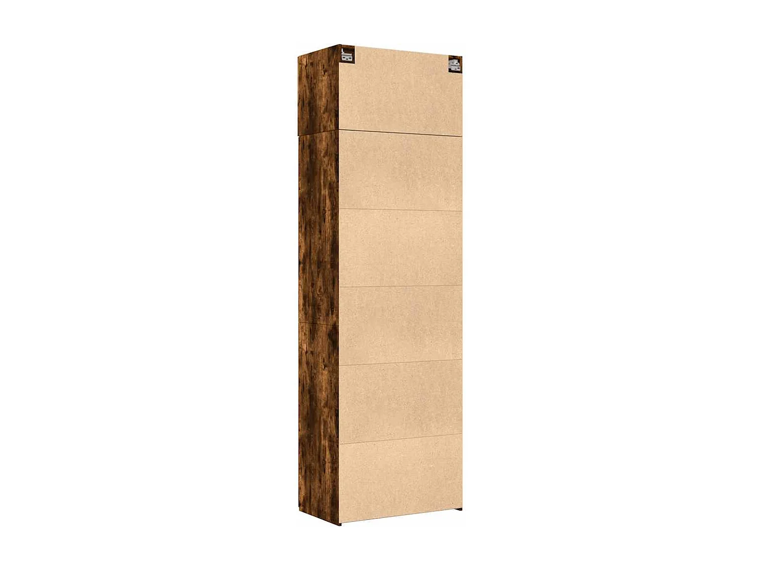 Armoire de rangement chêne fumé 70x42,5x225cm bois d'ingénierie