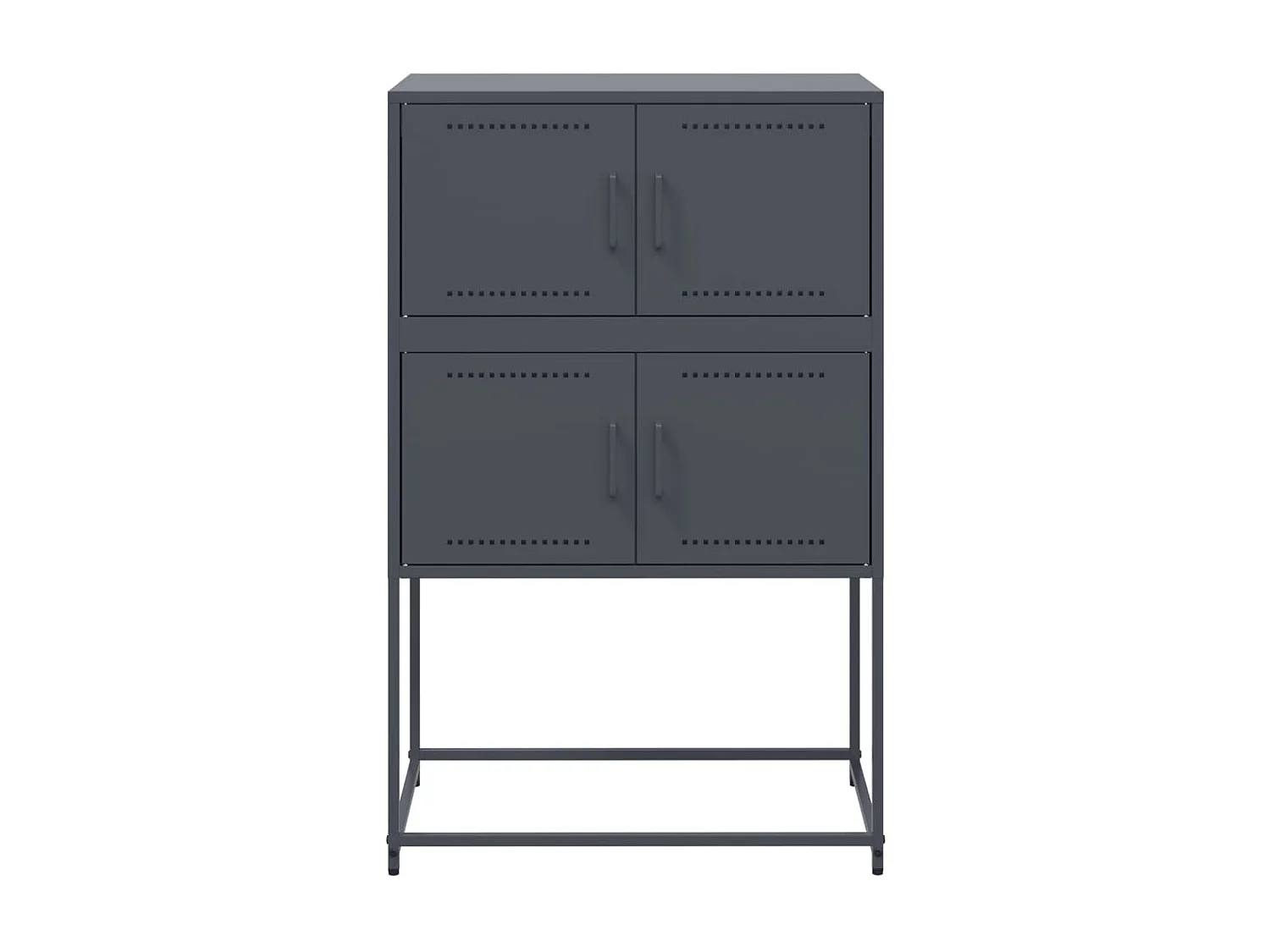 Buffet anthracite 68,5x38,5x107 cm acier