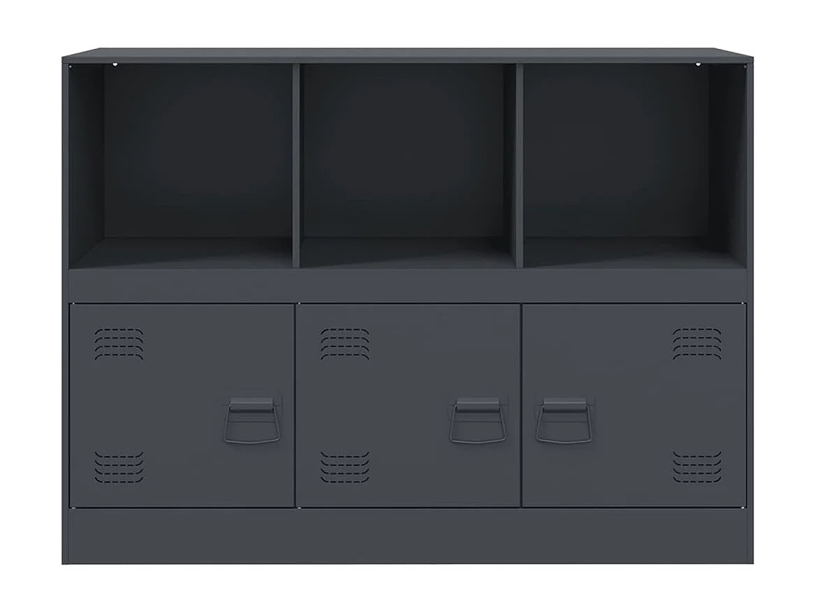 Buffet anthracite 99x39x73 cm acier