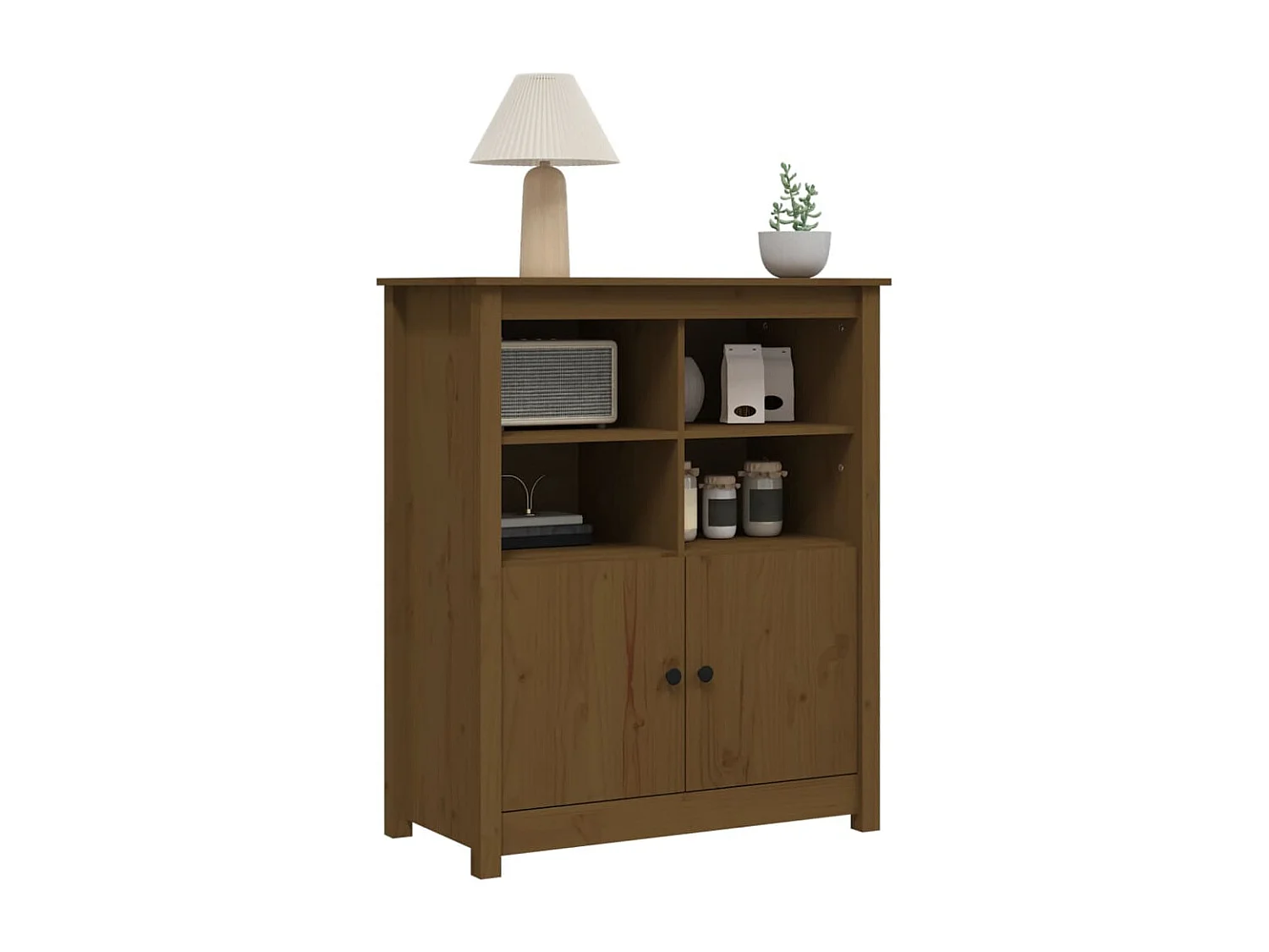 Buffet Marron miel 83x41,5x100 cm Bois massif de pin