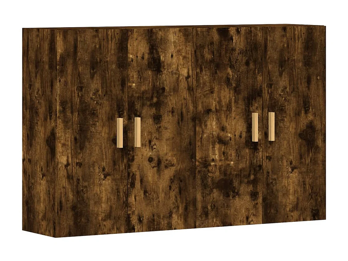 Pensili a 2 pezzi, rovere affumicato, legno ingegnerizzato