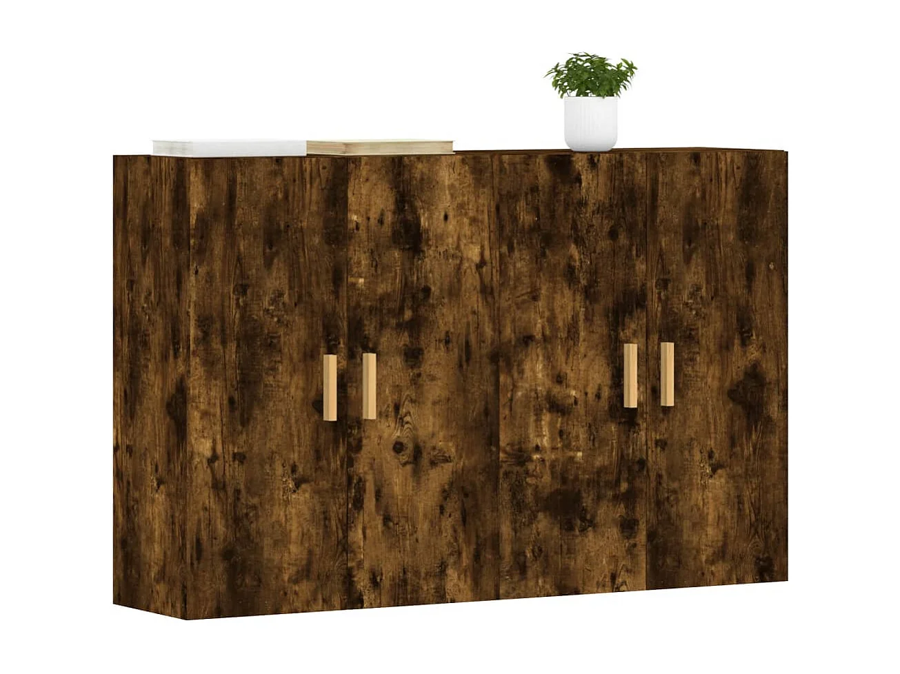 Pensili a 2 pezzi, rovere affumicato, legno ingegnerizzato