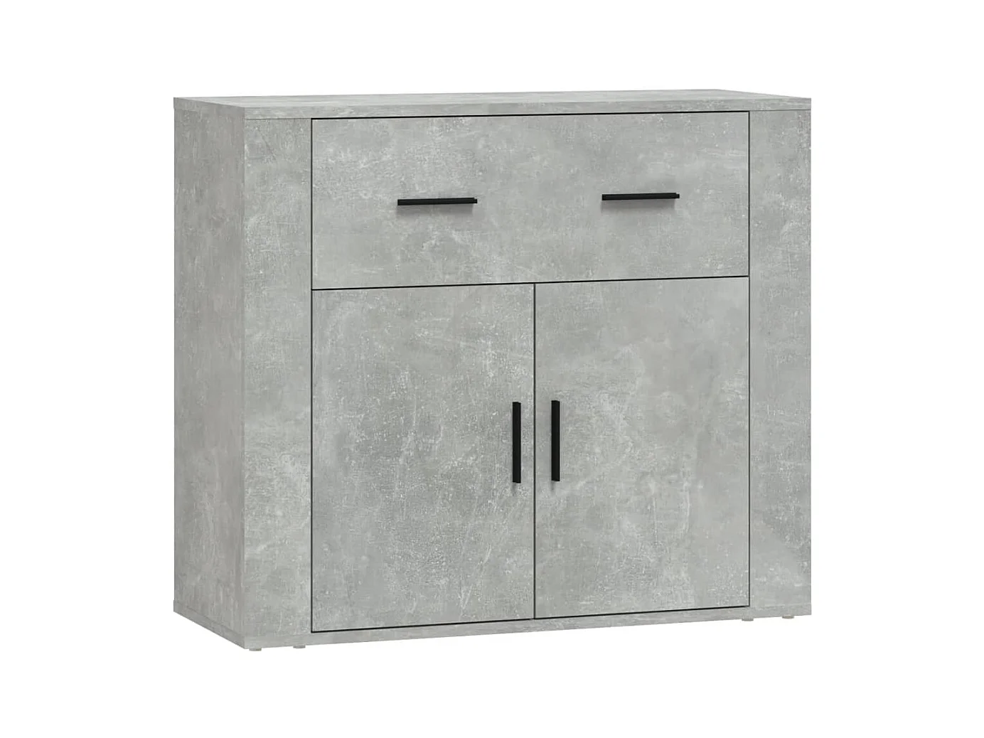 Buffet Gris béton 80x33x70 cm Bois d'ingénierie