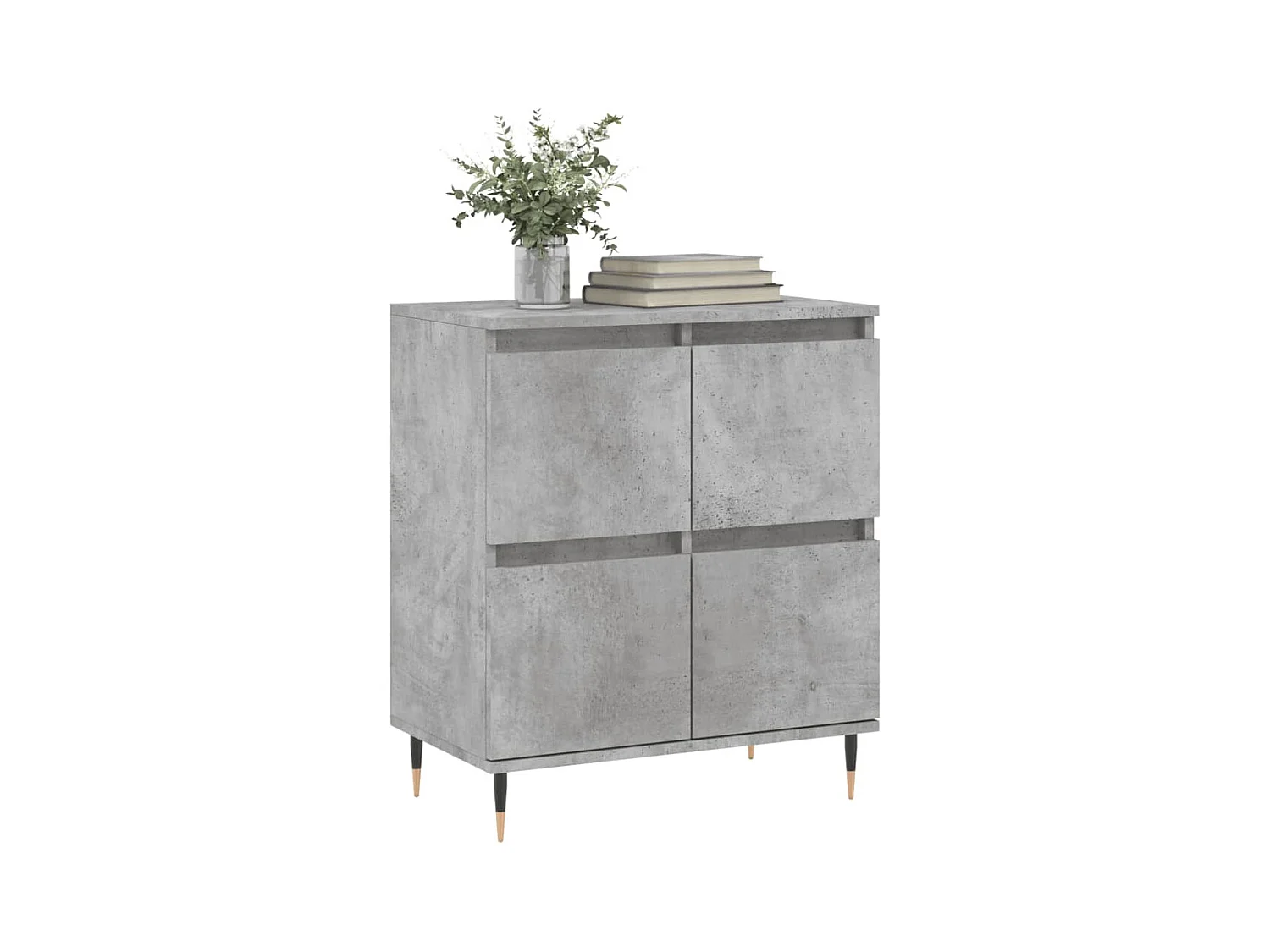 Buffet Gris béton 60x35x70 cm Bois d'ingénierie