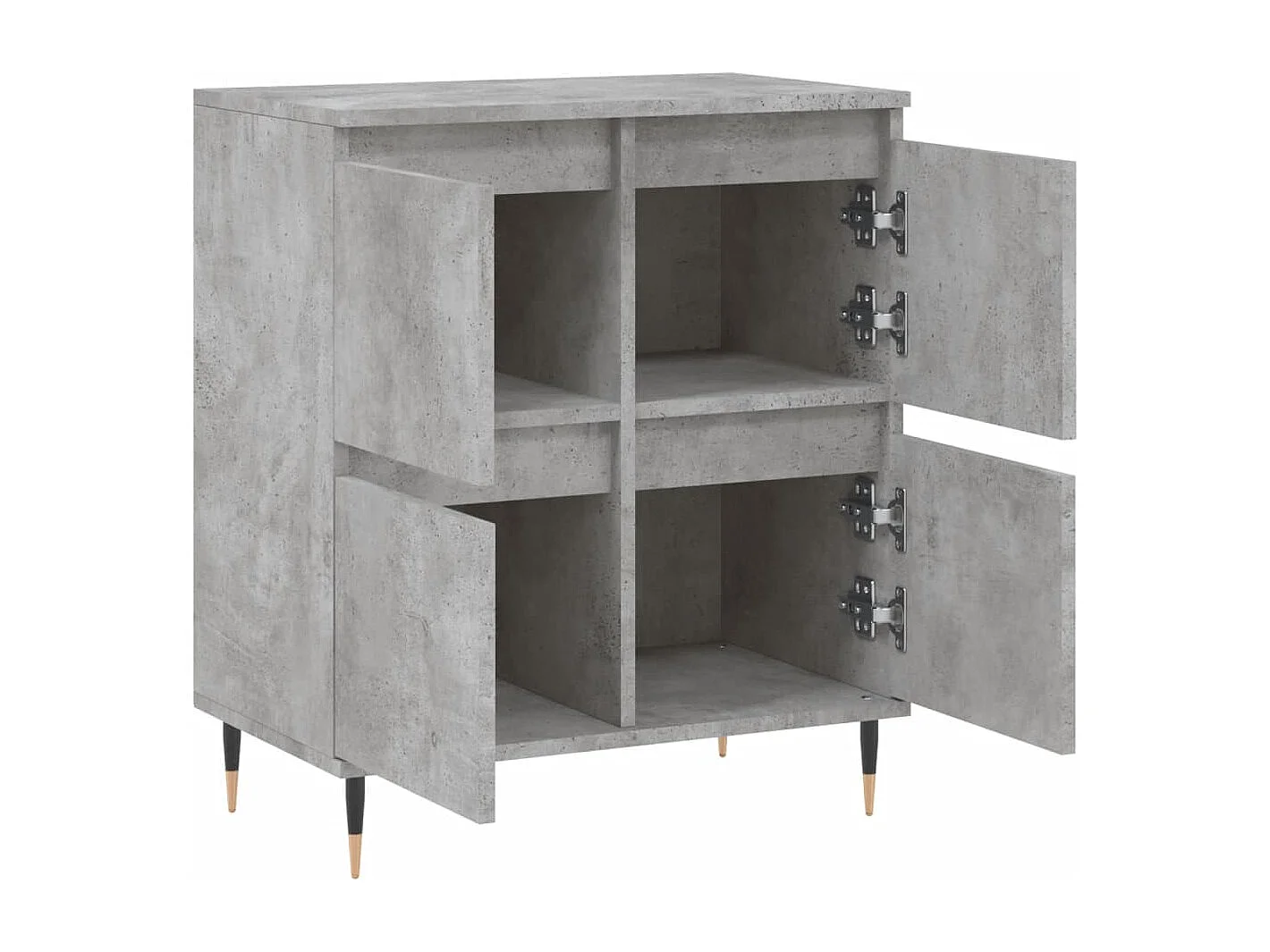 Buffet Gris béton 60x35x70 cm Bois d'ingénierie