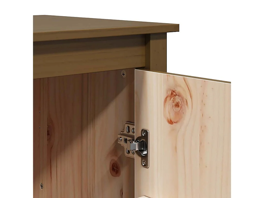 Buffet Marron miel 83x41,5x100 cm Bois massif de pin