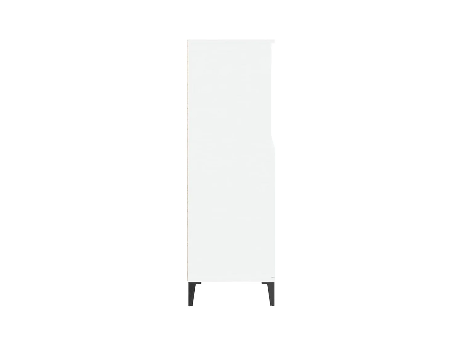 Buffet haut Blanc 60x36x110 cm Bois d'ingénierie