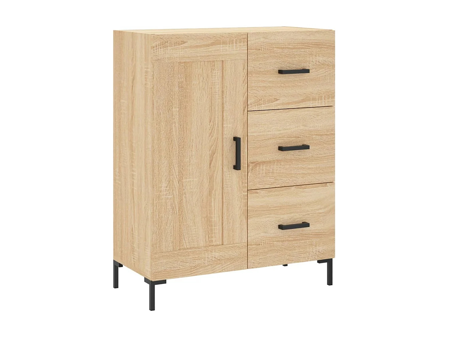 Credenza in rovere Sonoma 69,5x34x90 cm in legno ingegnerizzato