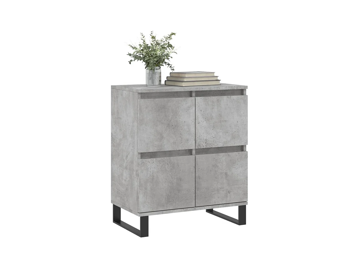 Buffet Gris béton 60x35x70 cm Bois d'ingénierie