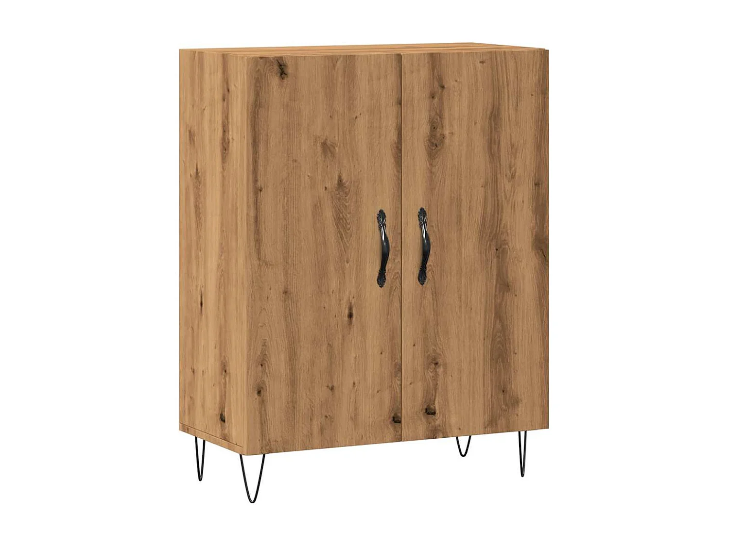 Credenza artigianale in rovere 69,5x34x90 cm in legno ingegnerizzato