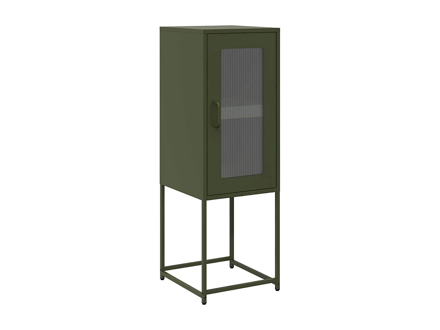 Buffet vert olive 36x39x107 cm acier laminé à froid