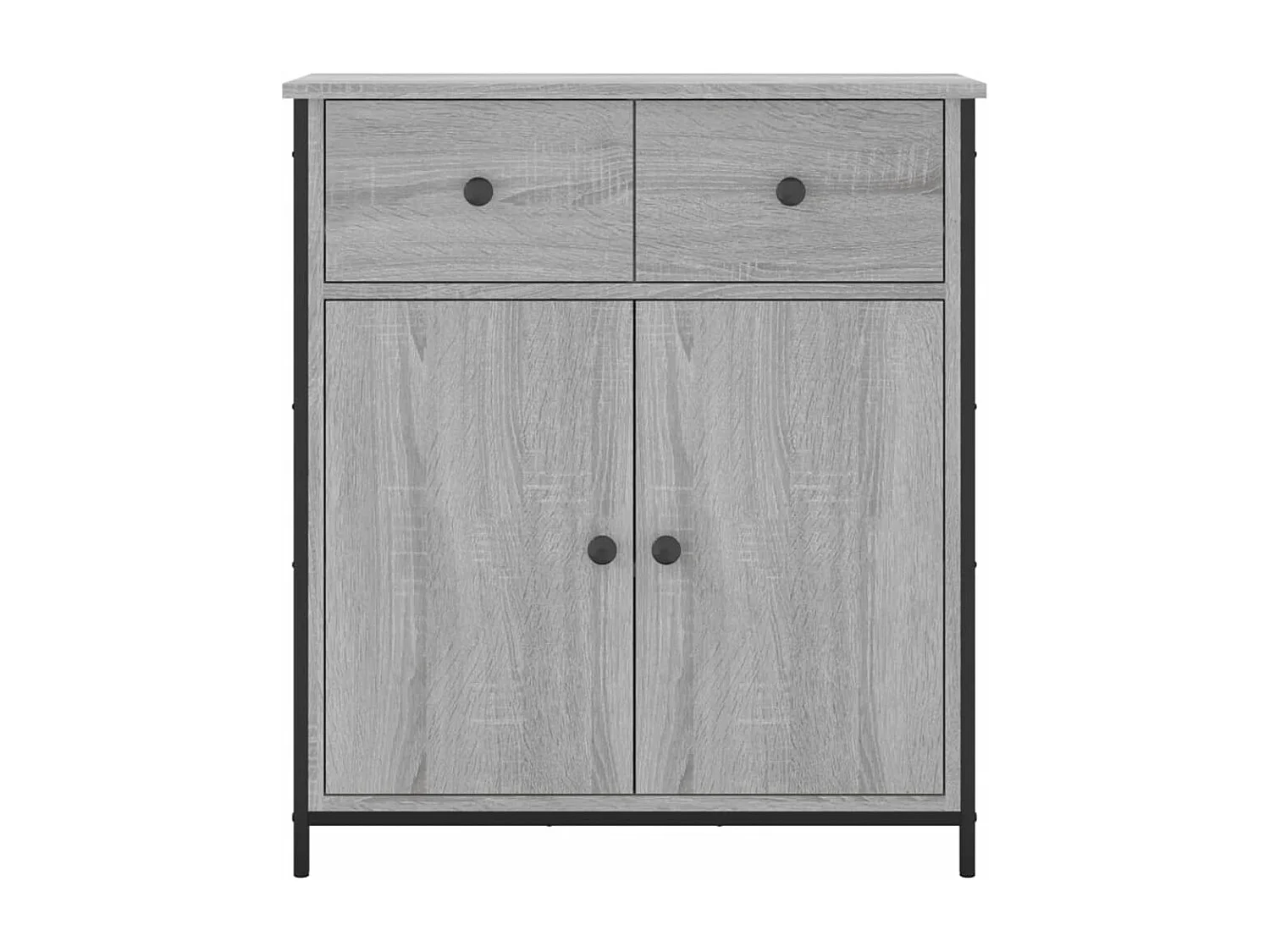 Buffet sonoma gris 70x30x80 cm bois d'ingénierie