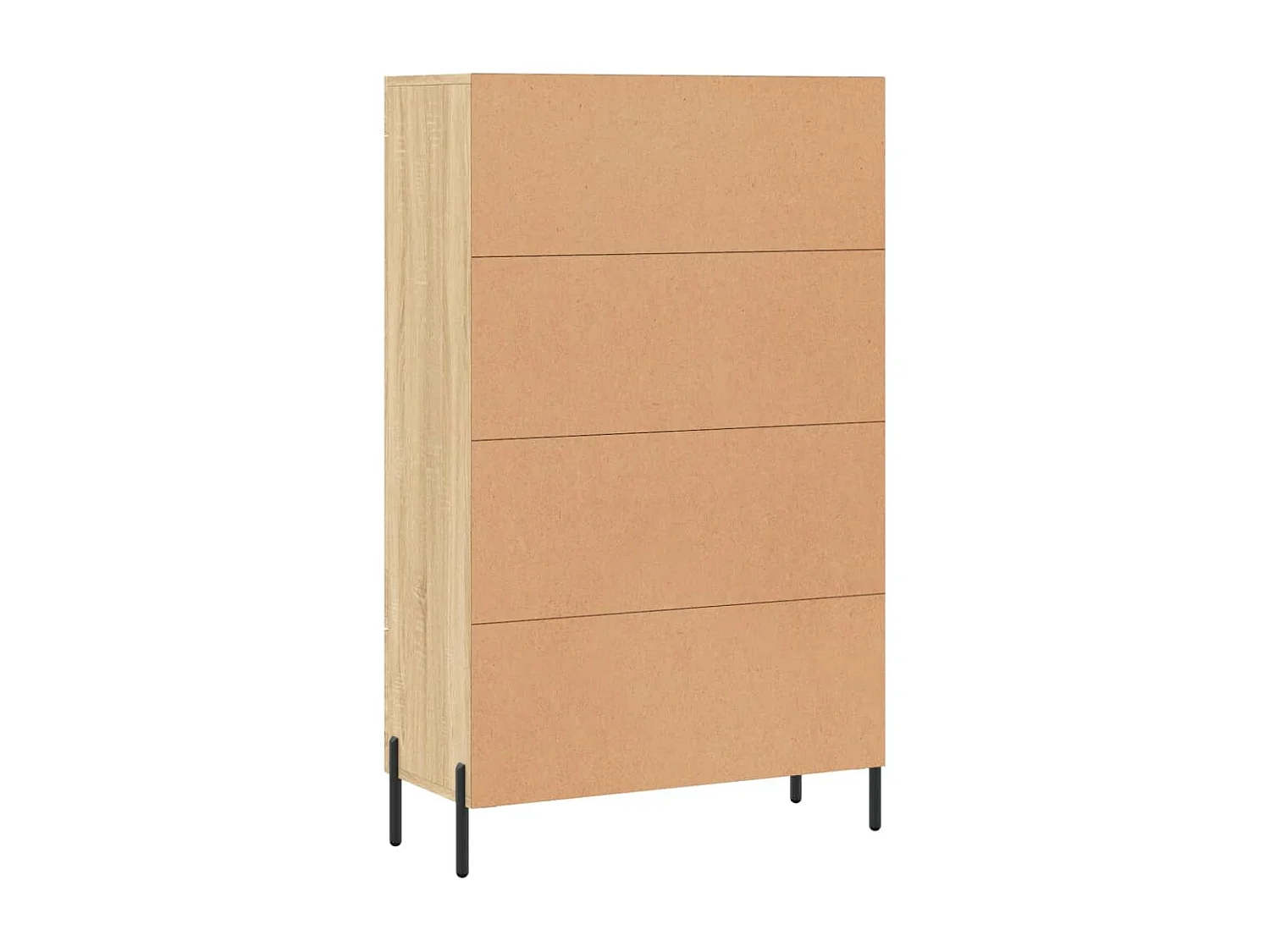 Credenza alta in rovere Sonoma 69,5x31x115 cm in legno ingegnerizzato