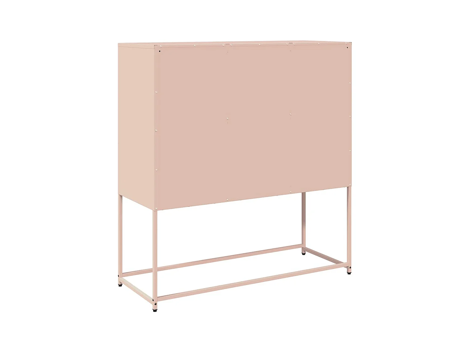Buffet rose 100,5x39x107 cm acier laminé à froid