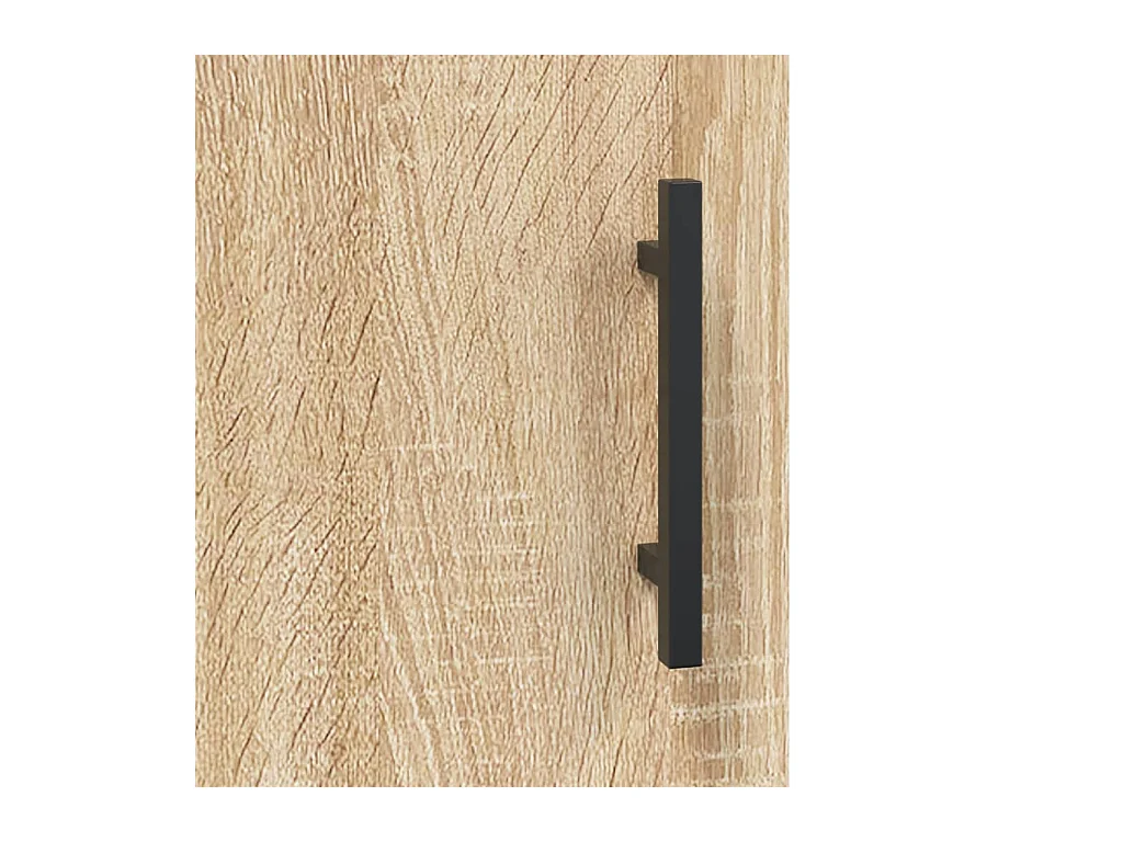 Hoog dressoir Sonoma eiken 69,5x34x180 cm Technisch hout