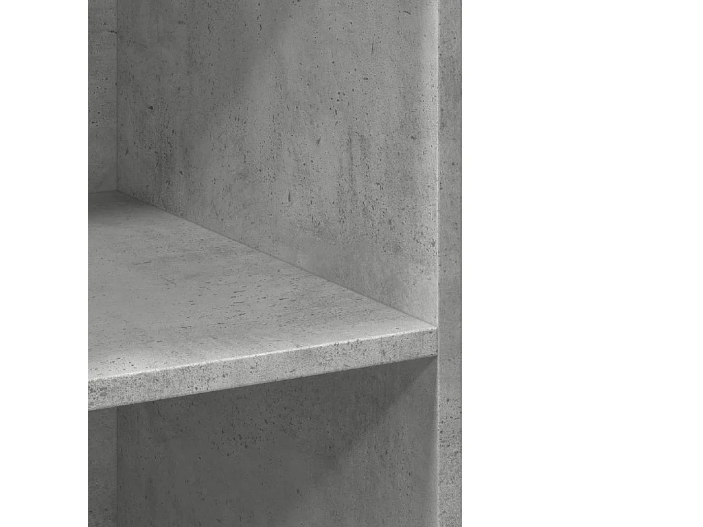 Credenza alta grigio cemento 70x41x185 cm in legno ingegnerizzato