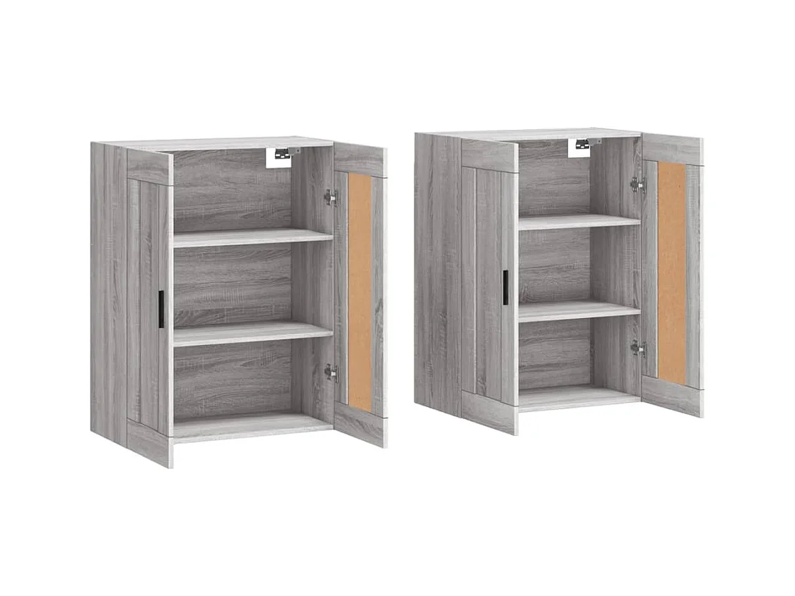 2-teilige Hängeschränke Sonomagrau Holzwerkstoff
