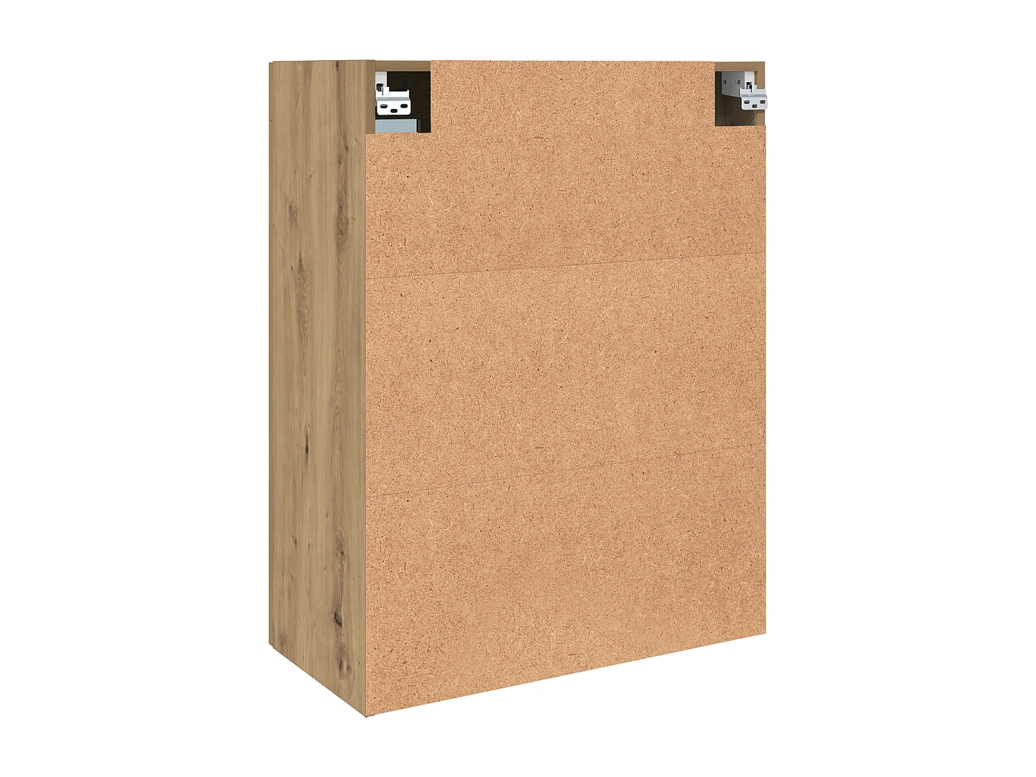 Mobiletto pensile con ripiano a parete con contenitore con anta Marrone 69,5 x 34 x 90 cm