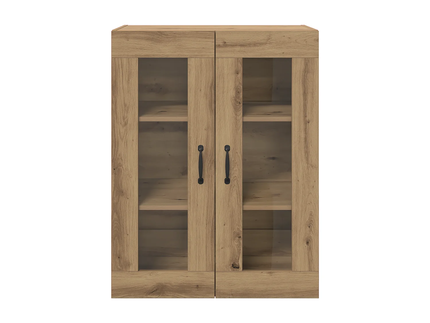 Armoire murale suspendue avec étagère Montage mural avec stockage avec porte Marron 69,5 x 34 x 90 cm