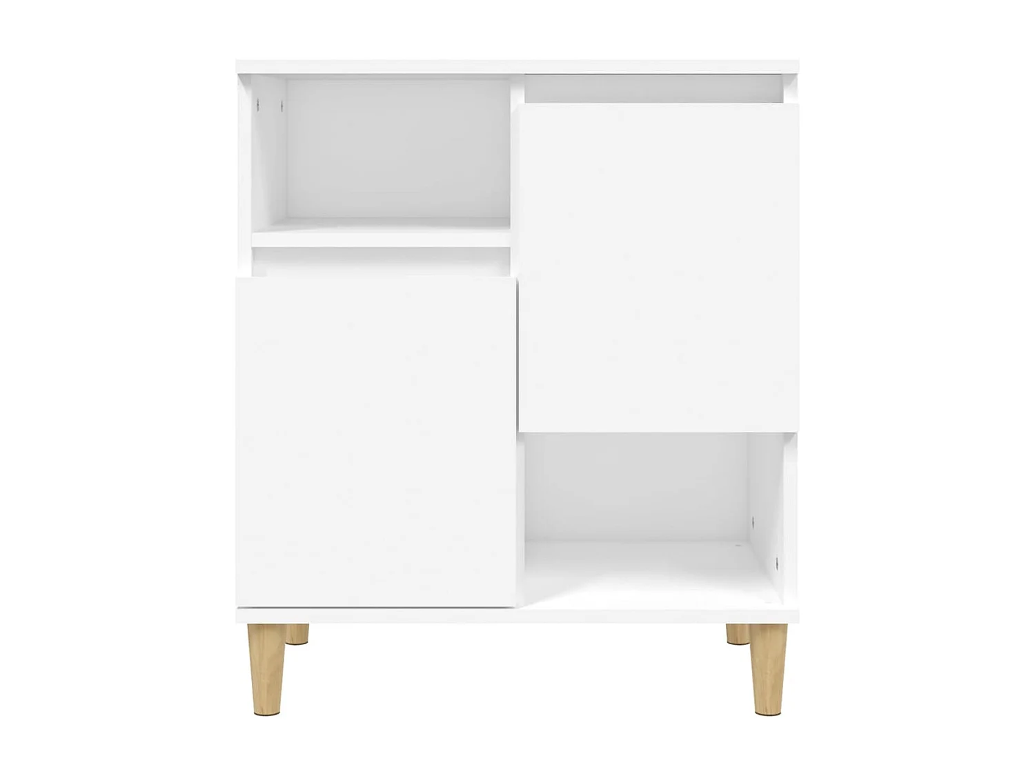 Credenza bianca 60x35x70 cm in legno ingegnerizzato