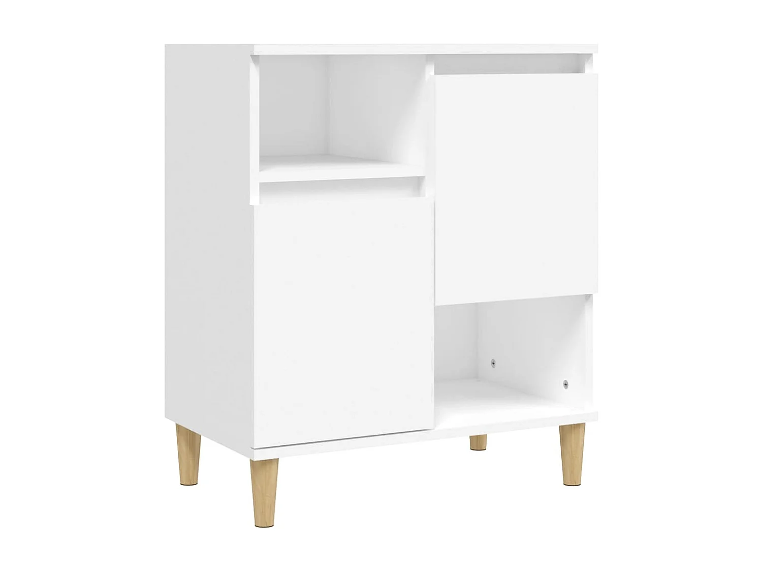 Buffet Blanc 60x35x70 cm Bois d'ingénierie