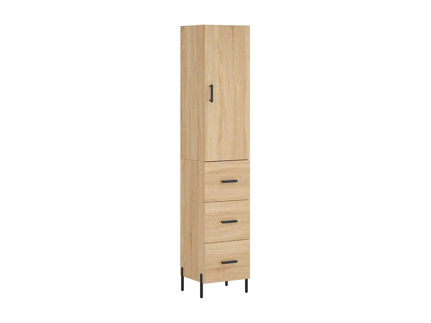 Buffet haut Chêne sonoma 34,5x34x180 cm Bois d'ingénierie