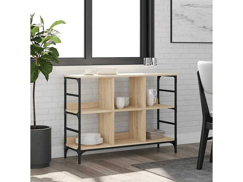 Sonoma eiken dressoir 102x32x73,5 cm bewerkt hout