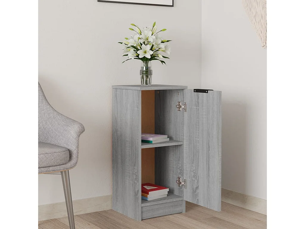 Buffet Sonoma gris 30x30x70 cm Bois d'ingénierie