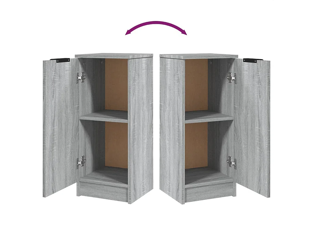 Buffet Sonoma gris 30x30x70 cm Bois d'ingénierie