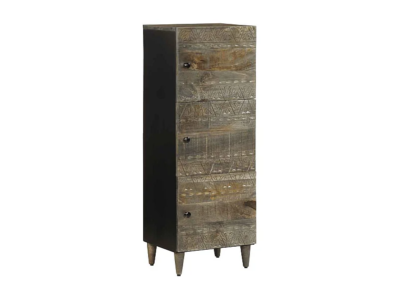 Buffet 40x33x110 cm bois de manguier massif