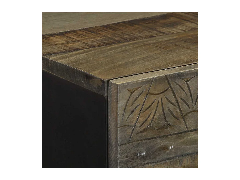 Buffet 40x33x110 cm bois de manguier massif