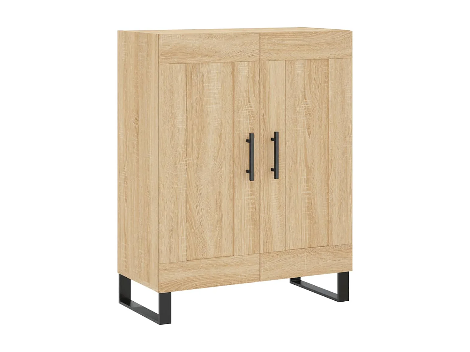 Hohes Sideboard Sonoma Eiche 69,5x34x180 cm Holzwerkstoff