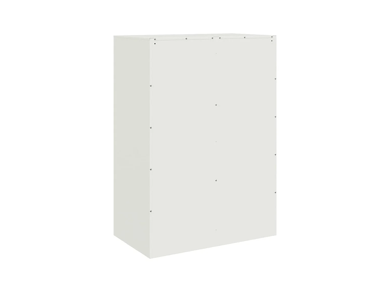 Buffet haut blanc 67x39x95 cm acier