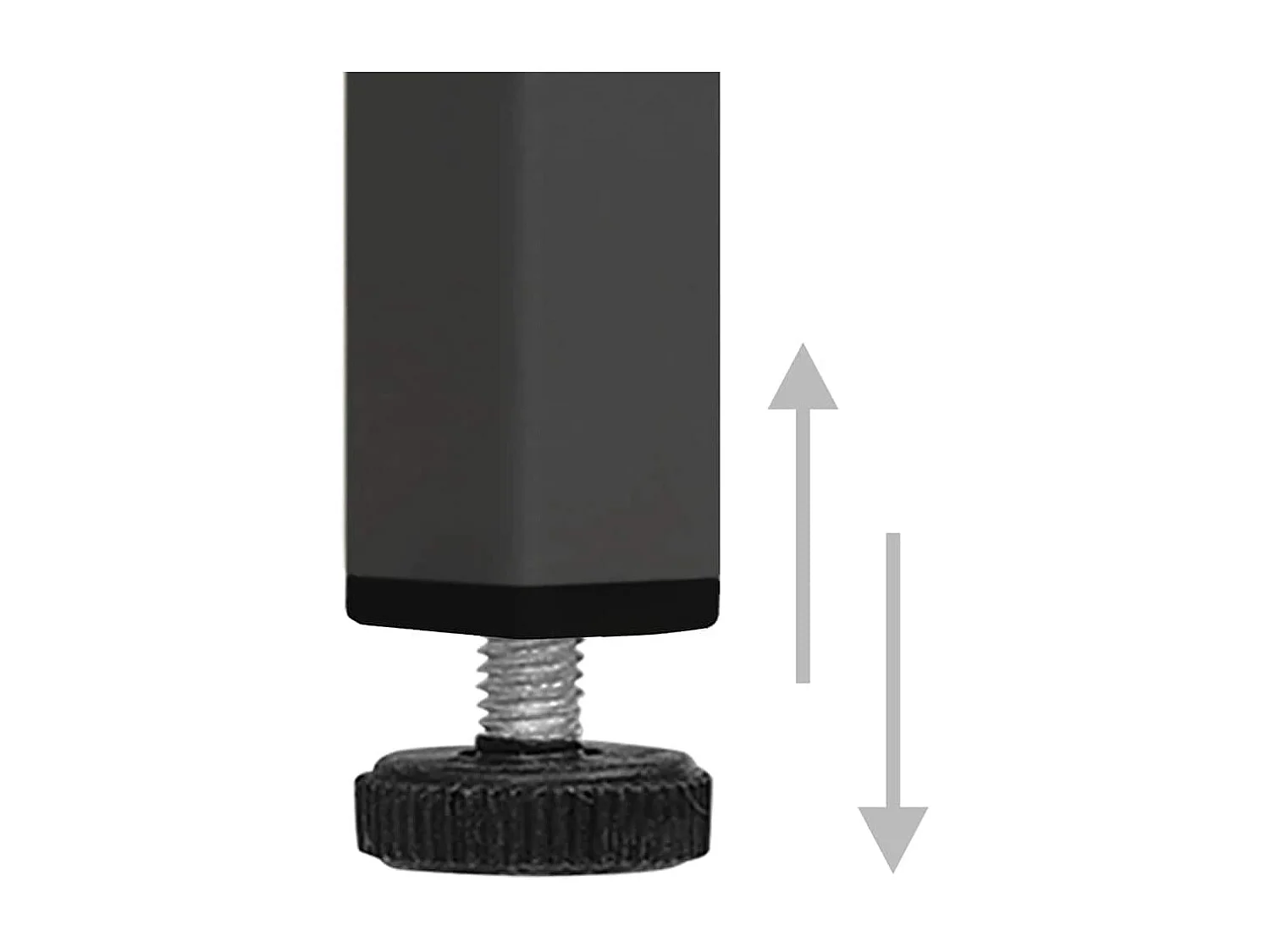 Anthrazit Sideboard 75x35x70 cm Stahl und gehärtetes Glas