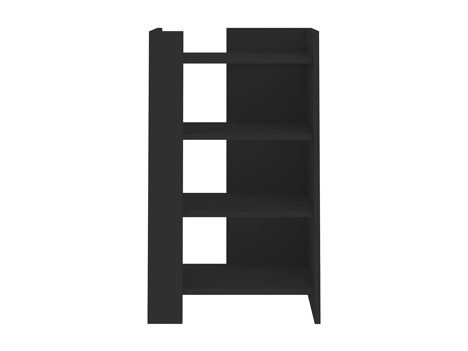 Buffet noir 45x35x75 cm bois d’ingénierie