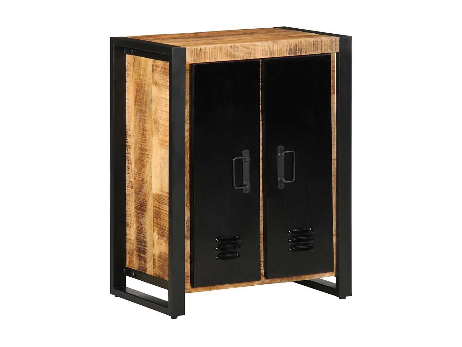 Buffet 55x35x70 cm bois de manguier brut massif
