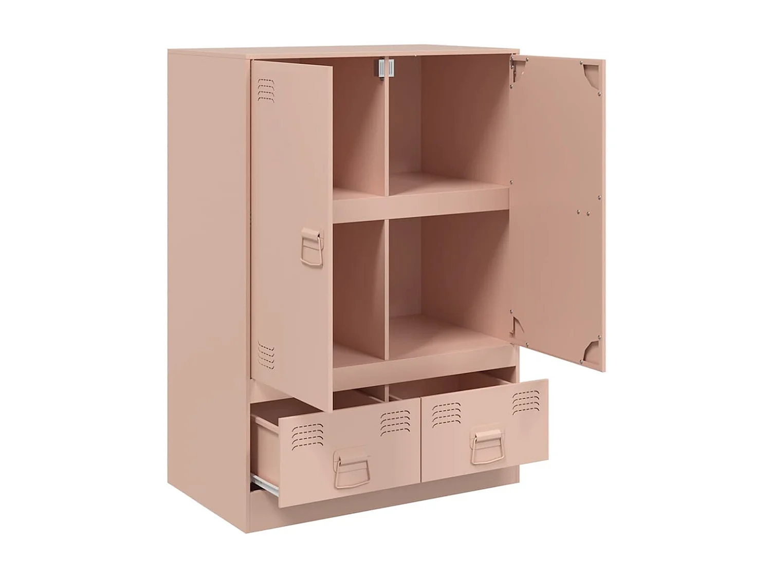 Credenza alta rosa 67x39x95 cm acciaio