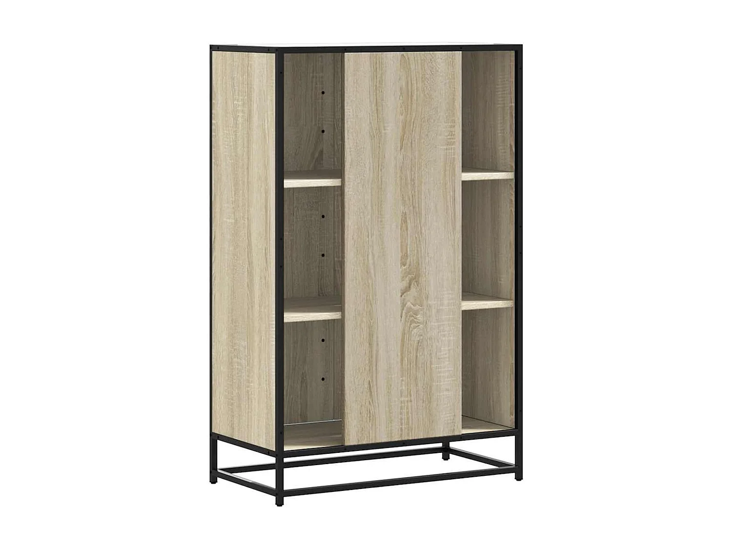 Buffet haut chêne sonoma 68x35x106,5 cm bois ingénierie métal