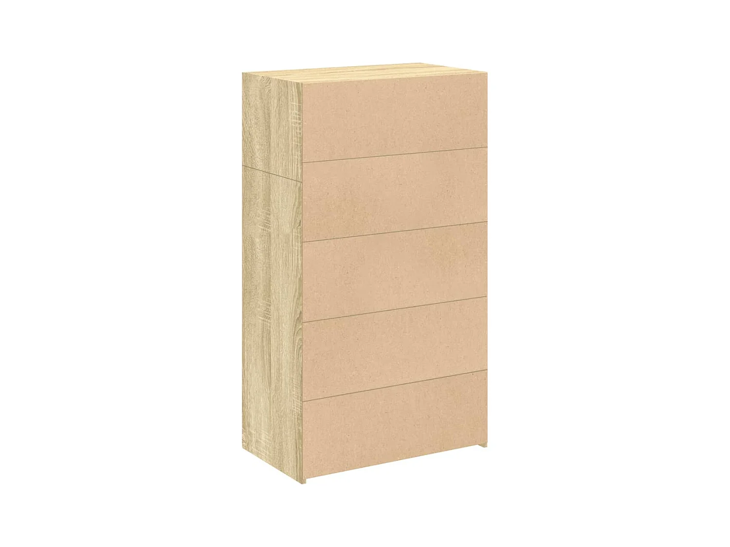 Buffet haut chêne sonoma 70x41x124 cm bois d'ingénierie