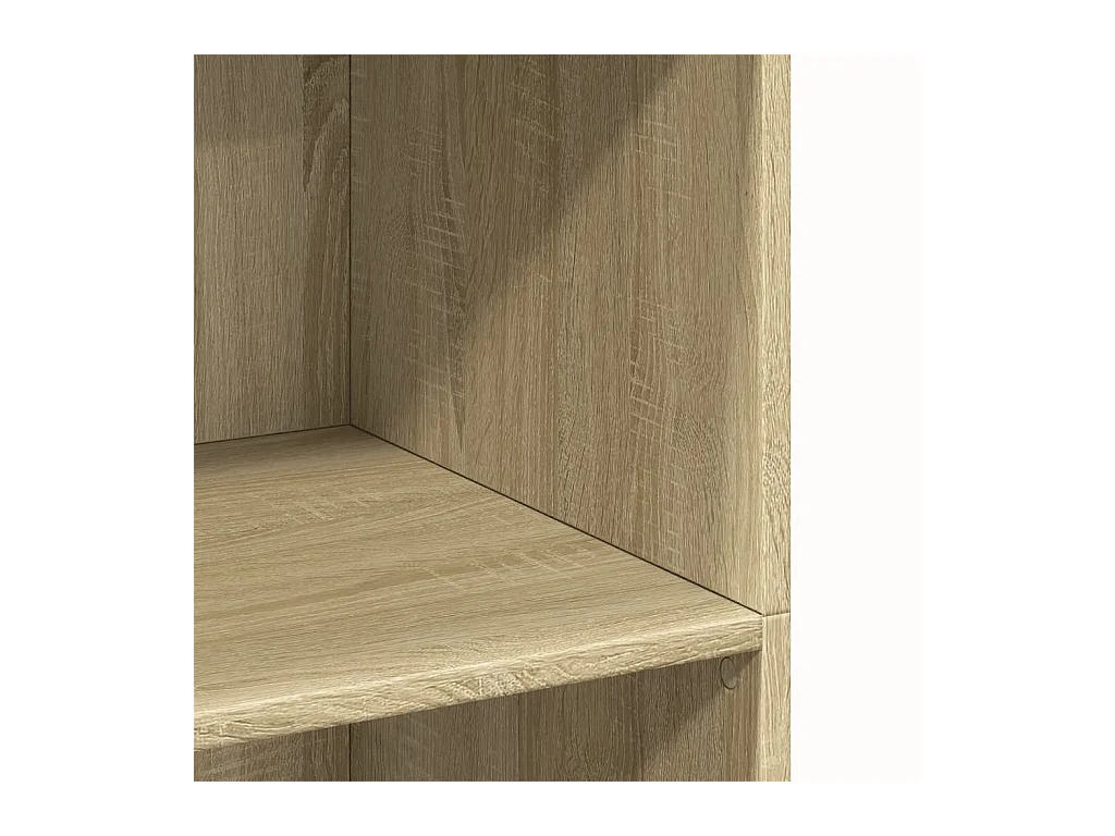 Buffet haut chêne sonoma 70x41x124 cm bois d'ingénierie