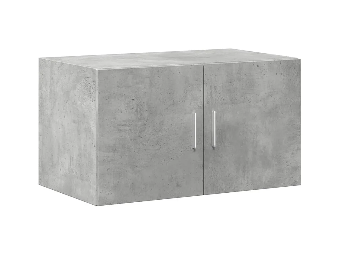 Armoire de rangement gris béton 70x42,5x225cm bois d'ingénierie