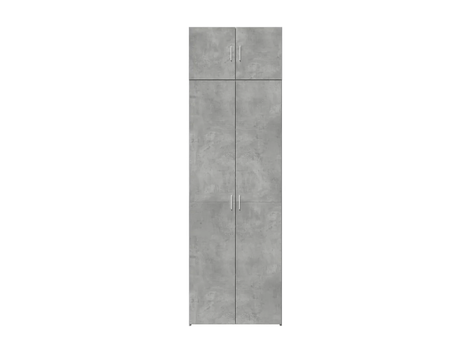 Armoire de rangement gris béton 70x42,5x225cm bois d'ingénierie