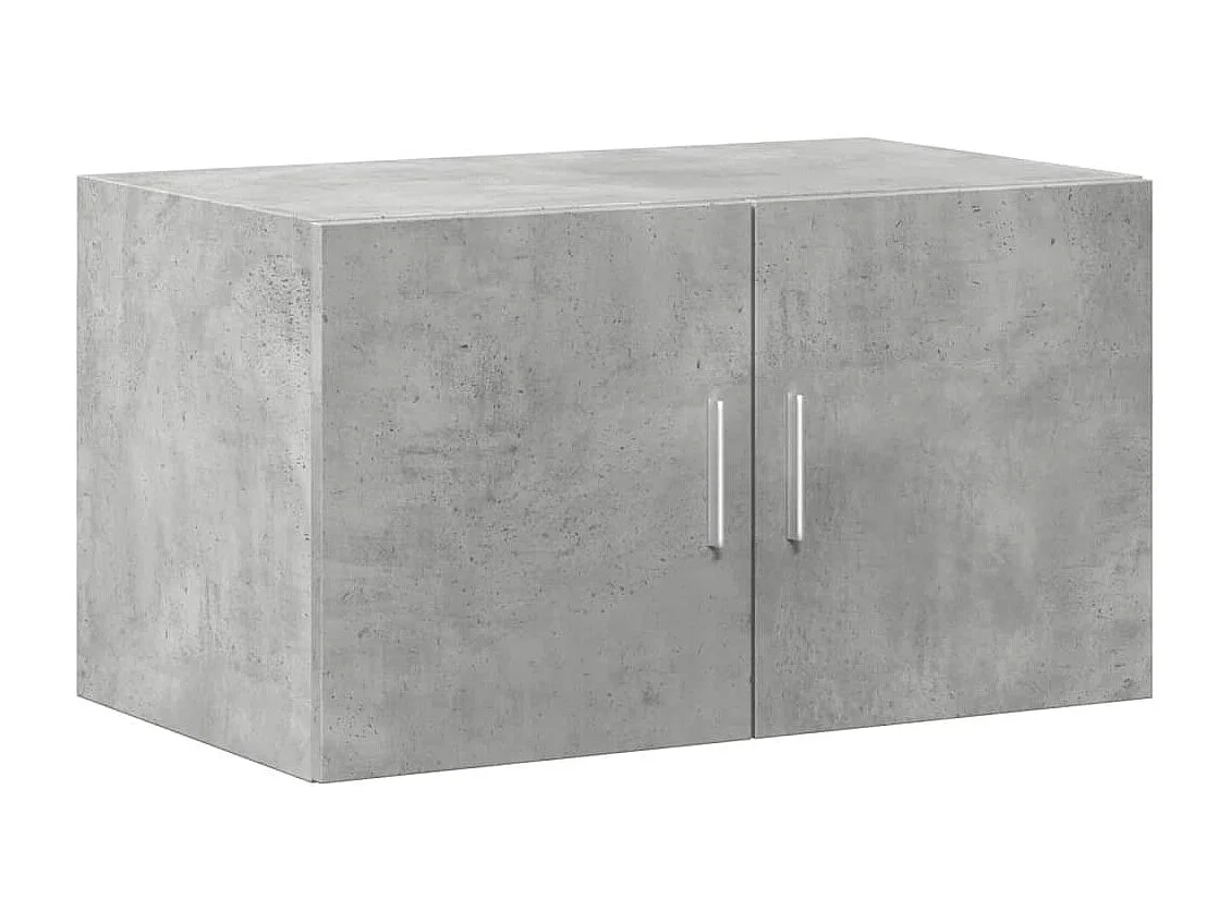 Armoire de rangement gris béton 70x42,5x225cm bois d'ingénierie