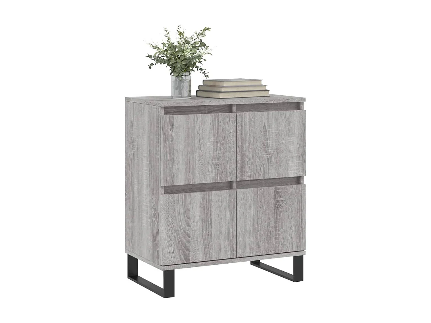 Sonoma Sideboard grau 60x35x70 cm Holzwerkstoff
