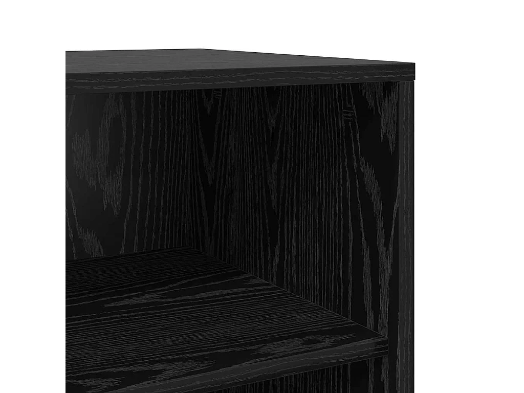 Buffet en chêne noir 70x41x75 cm en bois d'ingénierie