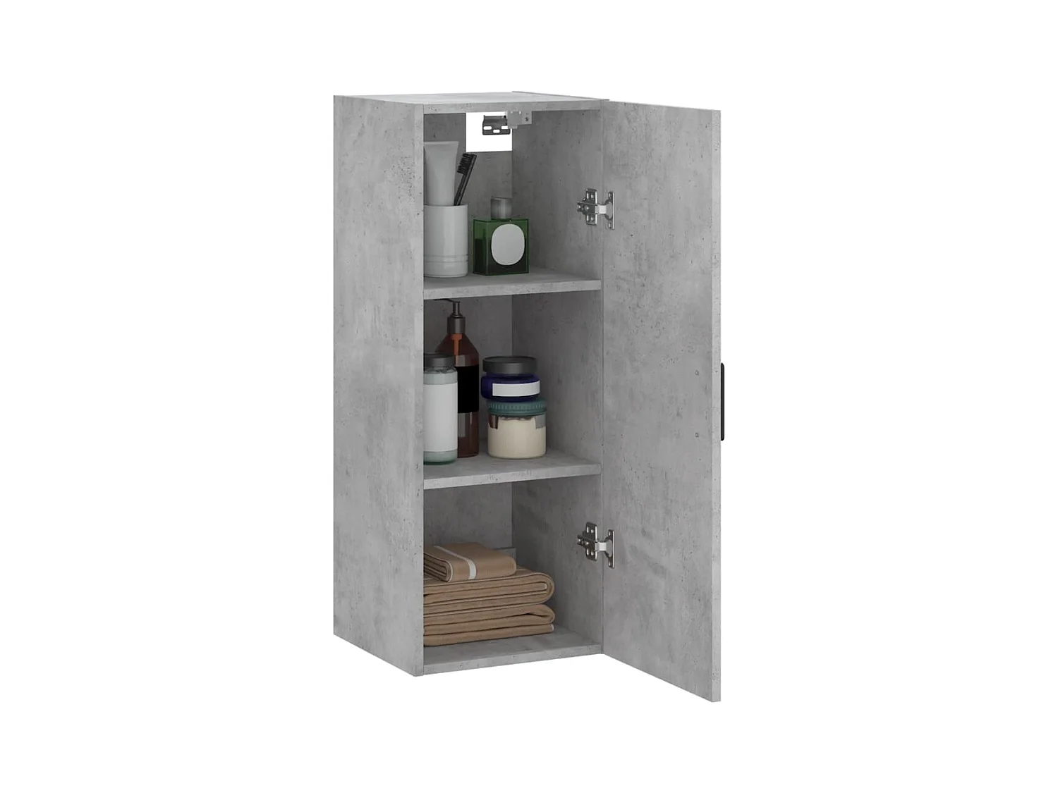Armoire murale gris béton 34,5x34x90 cm