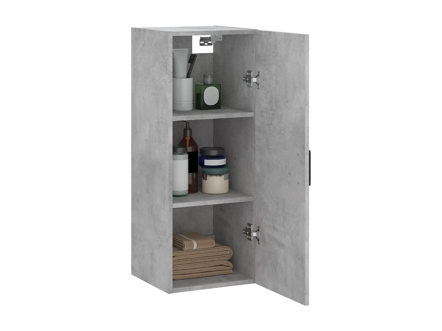 Armoire murale gris béton 34,5x34x90 cm