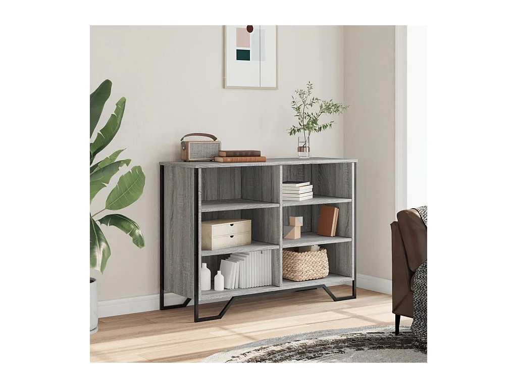 Buffet sonoma gris 101x35,5x74,5 cm bois d'ingénierie