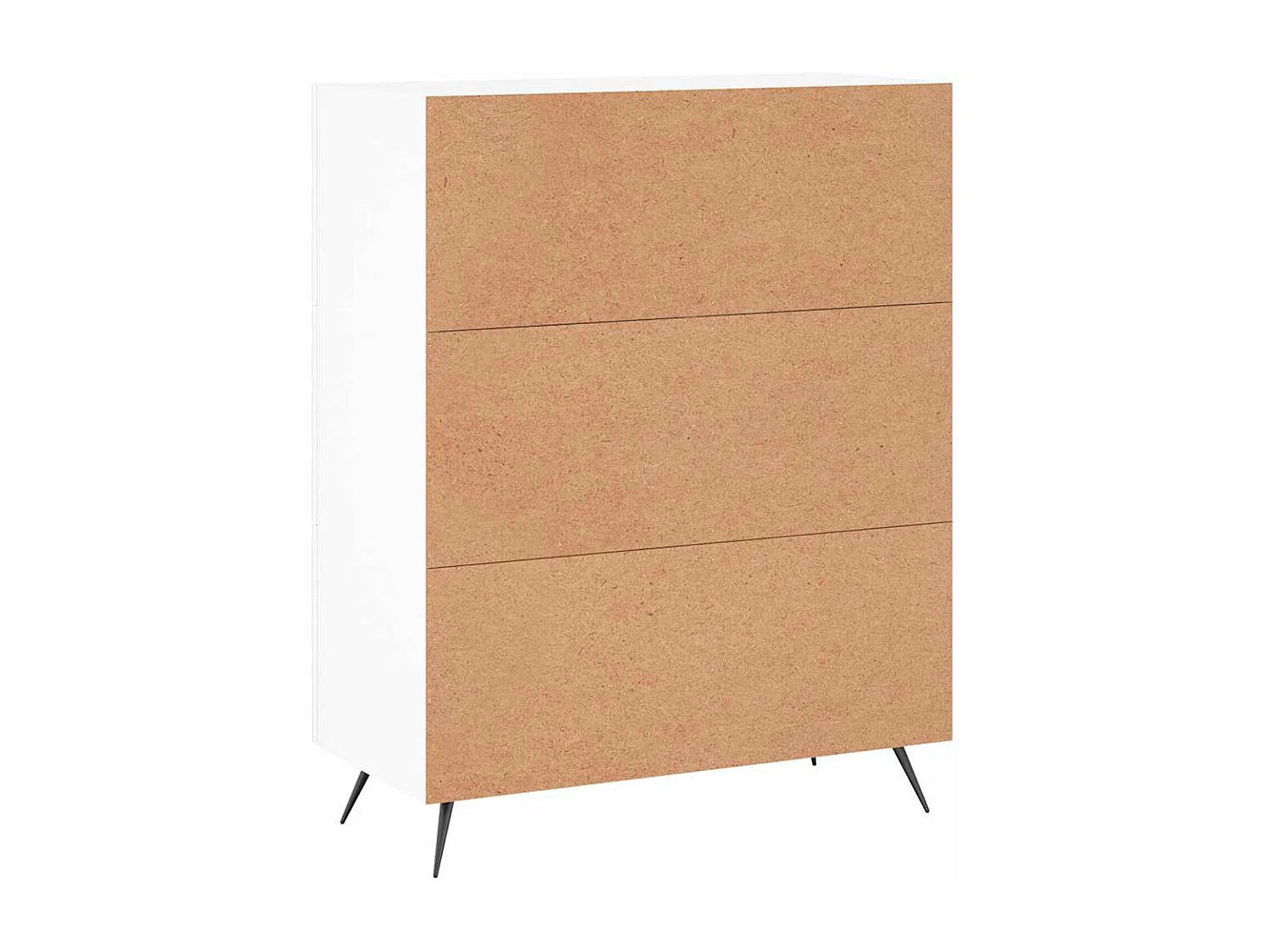 Credenza bianca 69,5x34x90 cm in legno ingegnerizzato